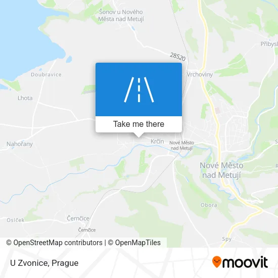 Карта U Zvonice