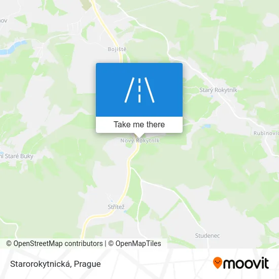 Карта Starorokytnická