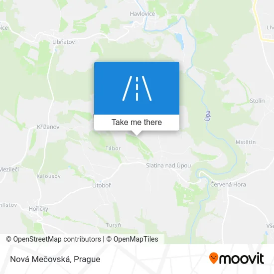 Карта Nová Mečovská