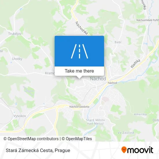 Карта Stará Zámecká Cesta