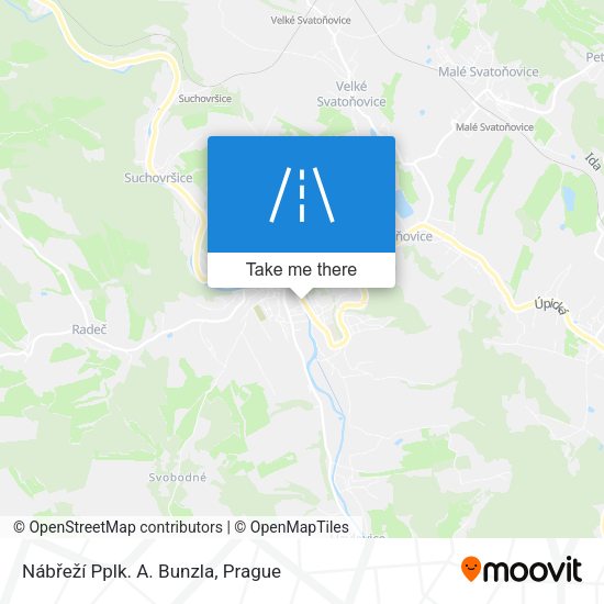 Nábřeží Pplk. A. Bunzla map