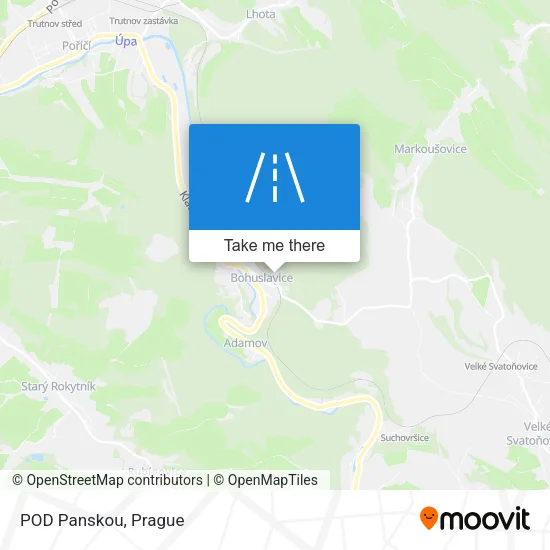 Карта POD Panskou