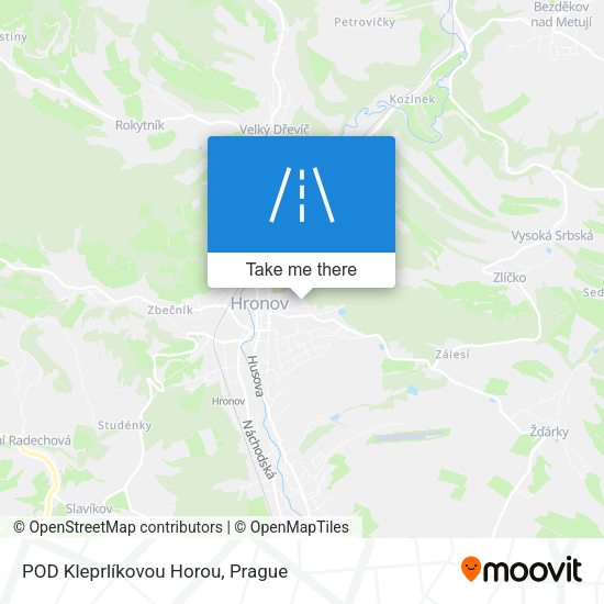 POD Kleprlíkovou Horou map