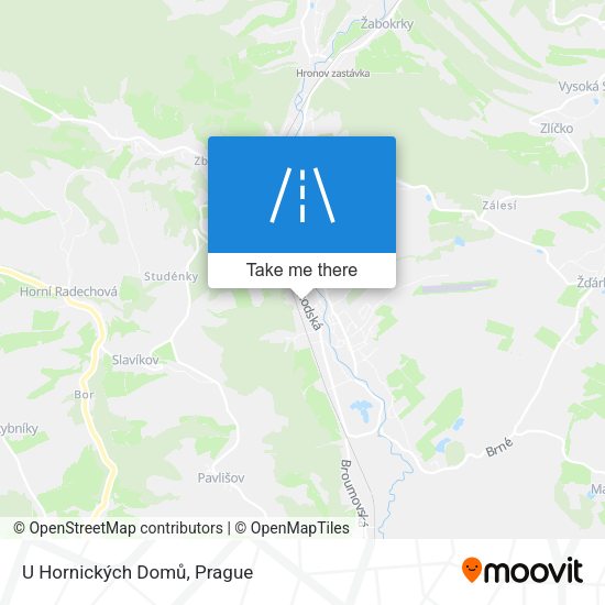 U Hornických Domů map