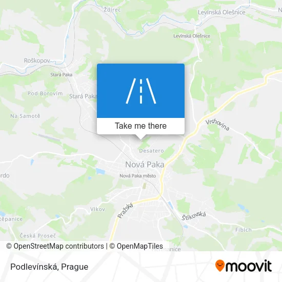 Карта Podlevínská