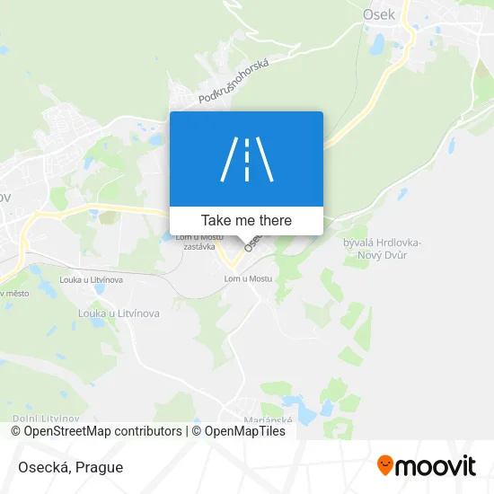 Карта Osecká
