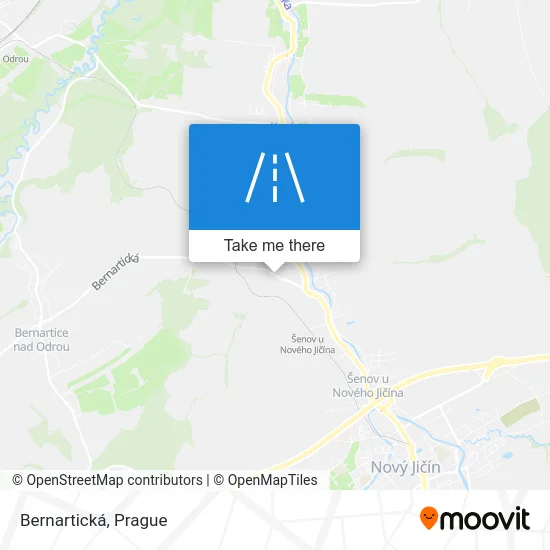 Карта Bernartická