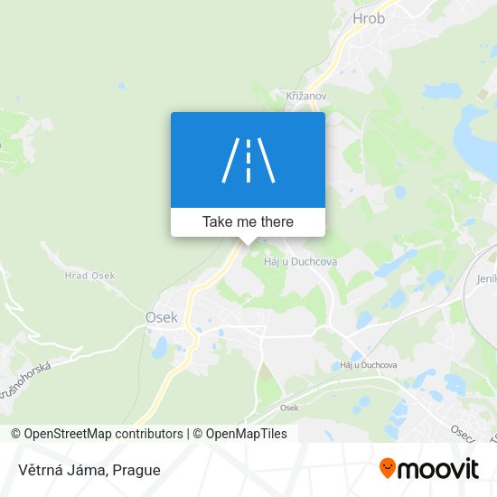 Větrná Jáma map