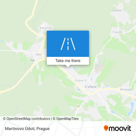 Martinovo Údolí map