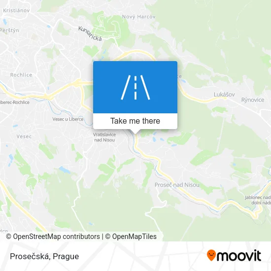 Карта Prosečská