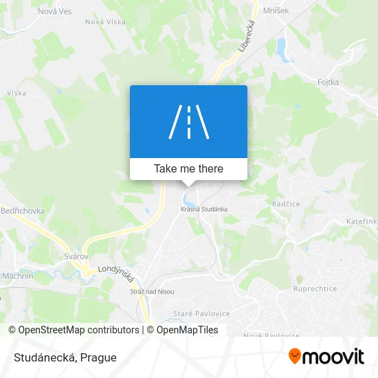Карта Studánecká