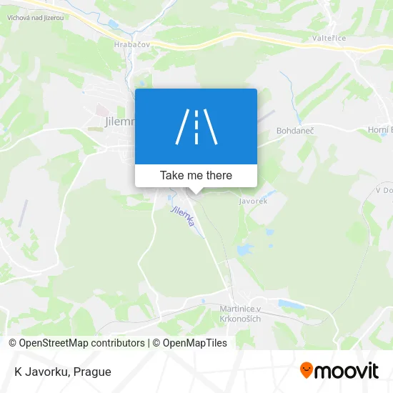 Карта K Javorku