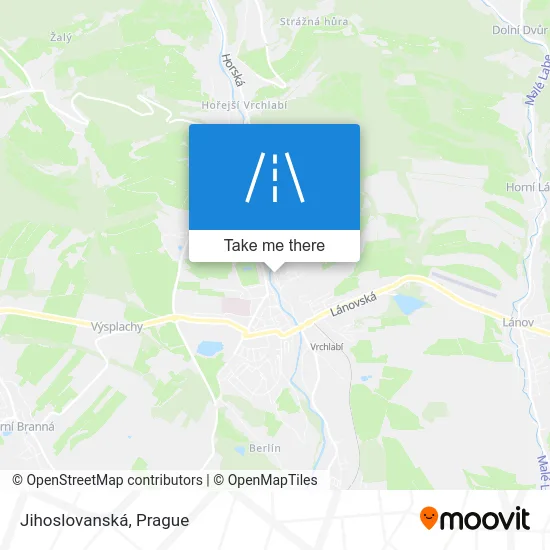 Карта Jihoslovanská