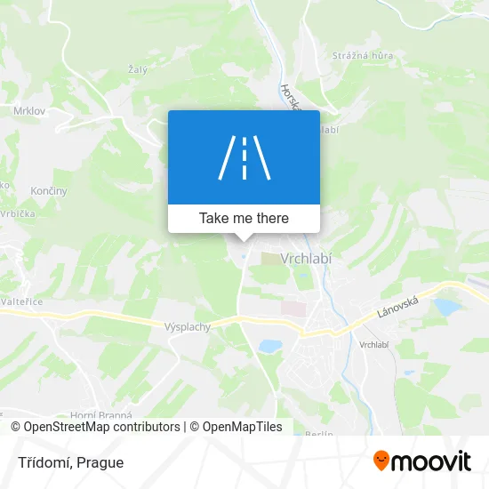 Карта Třídomí