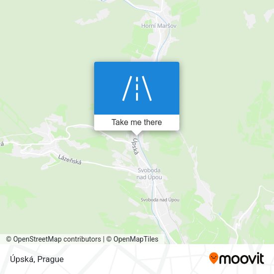 Карта Úpská