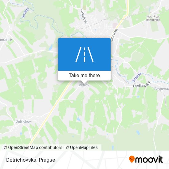 Dětřichovská map
