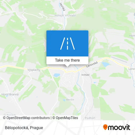 Карта Bělopotocká