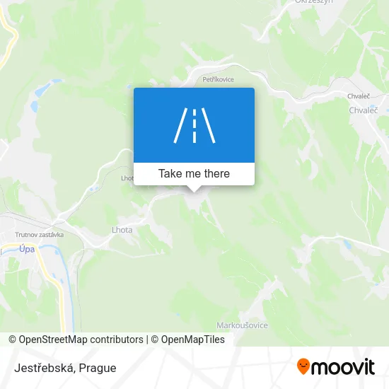 Карта Jestřebská