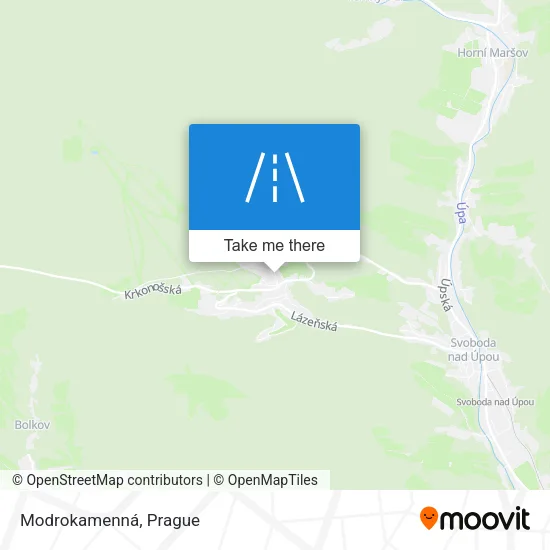Карта Modrokamenná