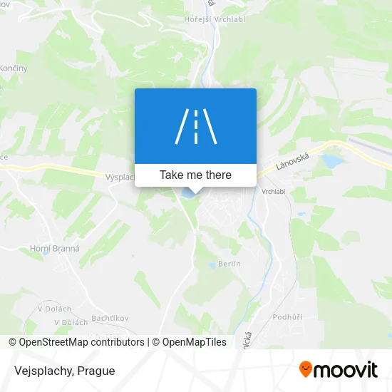 Карта Vejsplachy