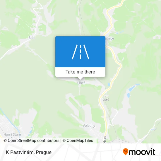 Карта K Pastvinám