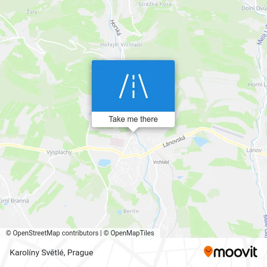 Карта Karolíny Světlé