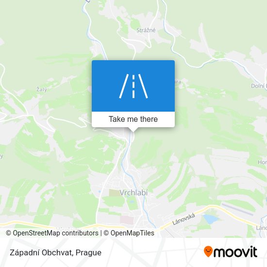 Západní Obchvat map