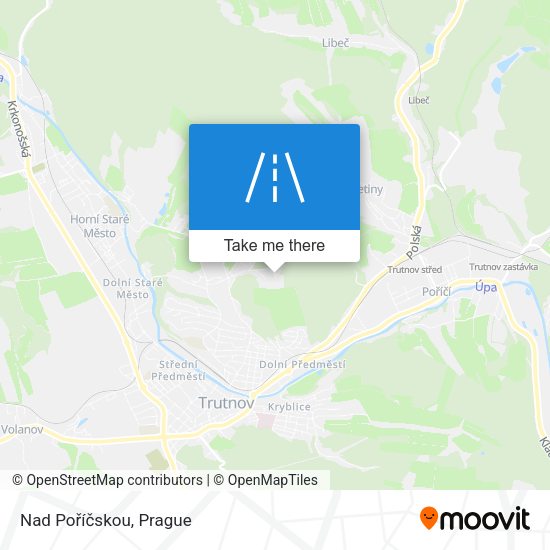 Nad Poříčskou map