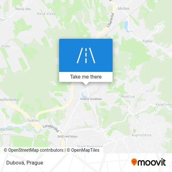 Карта Dubová