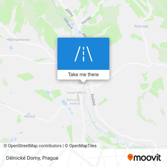 Dělnické Domy map