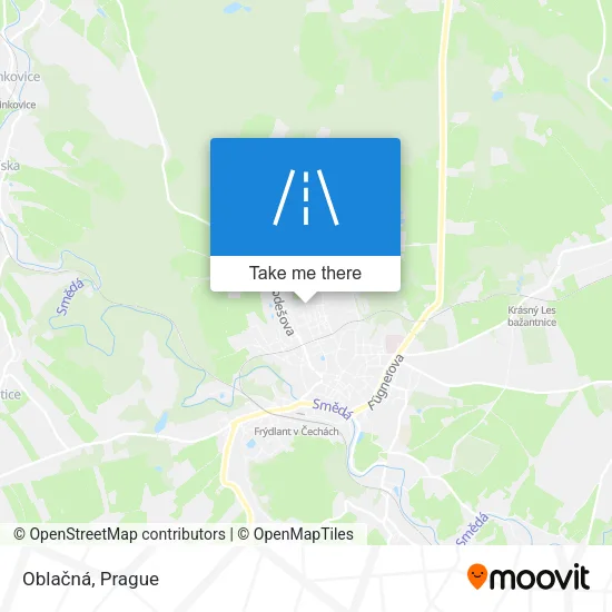 Карта Oblačná