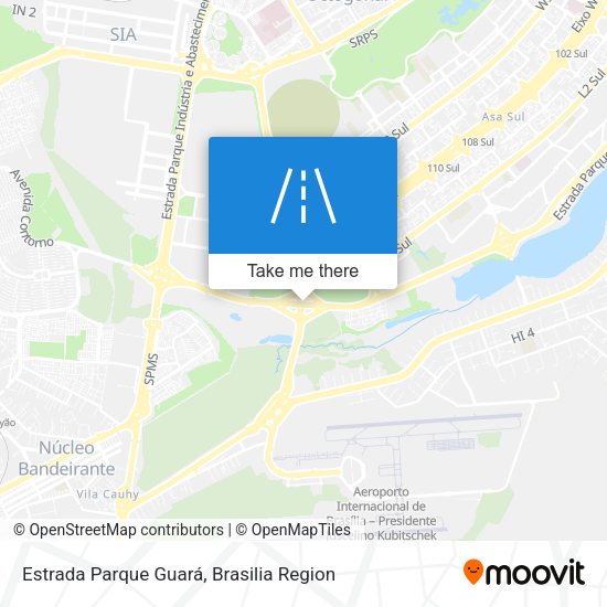 Estrada Parque Guará map