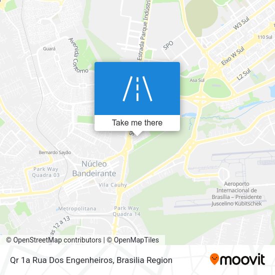 Qr 1a Rua Dos Engenheiros map