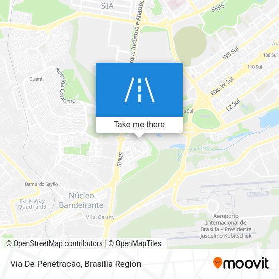 Via De Penetração map