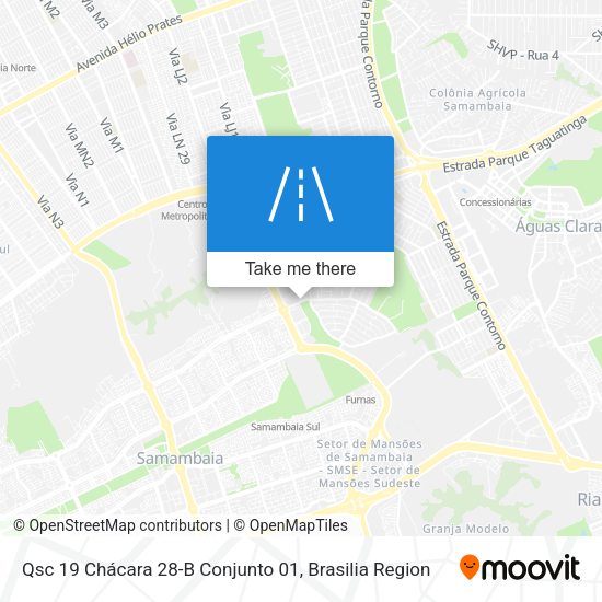 Qsc 19 Chácara 28-B Conjunto 01 map