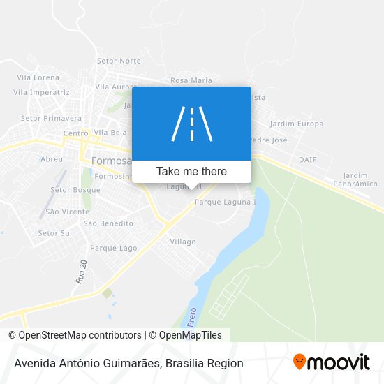 Avenida Antônio Guimarães map
