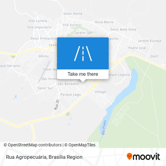 Rua Agropecuária map