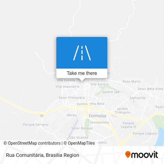 Rua Comunitária map