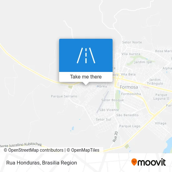 Rua Honduras map
