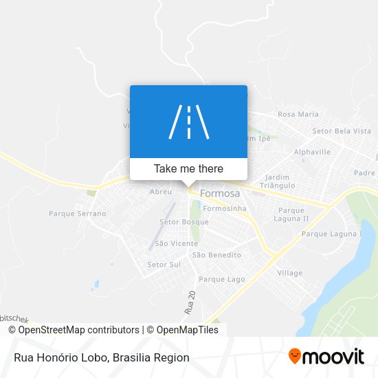 Rua Honório Lobo map