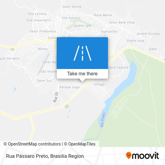 Rua Pássaro Preto map