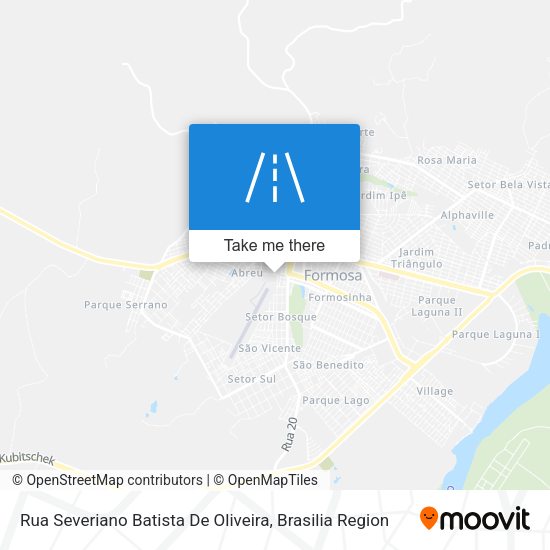 Rua Severiano Batista De Oliveira map