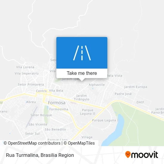 Rua Turmalina map