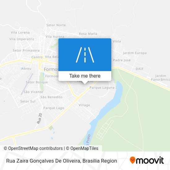 Rua Zaira Gonçalves De Oliveira map