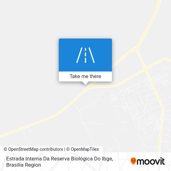 Estrada Interna Da Reserva Biológica Do Ibge map