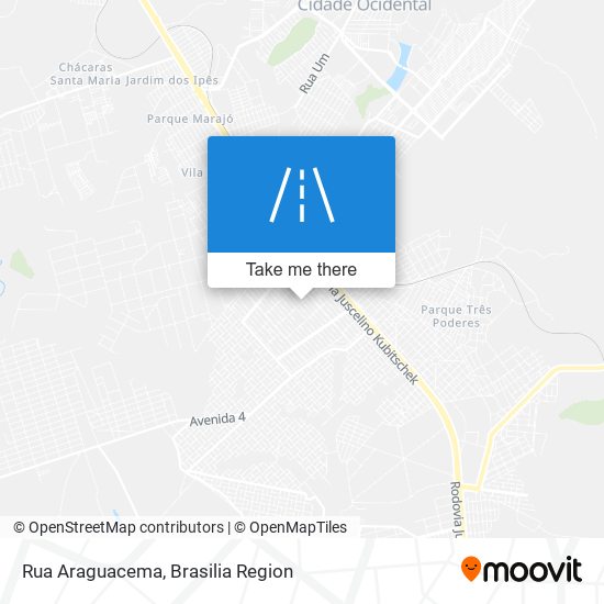 Rua Araguacema map