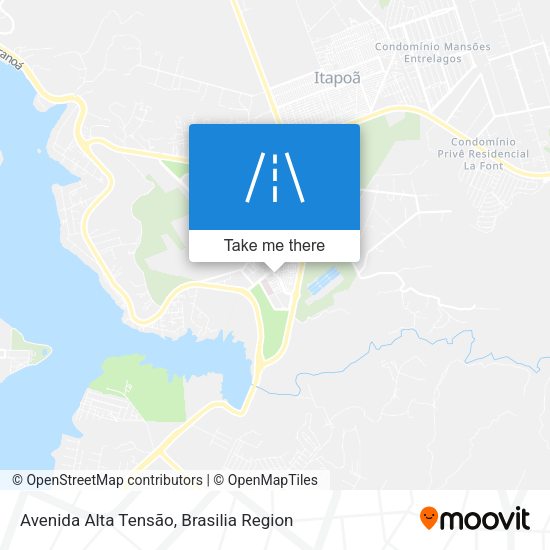 Avenida Alta Tensão map