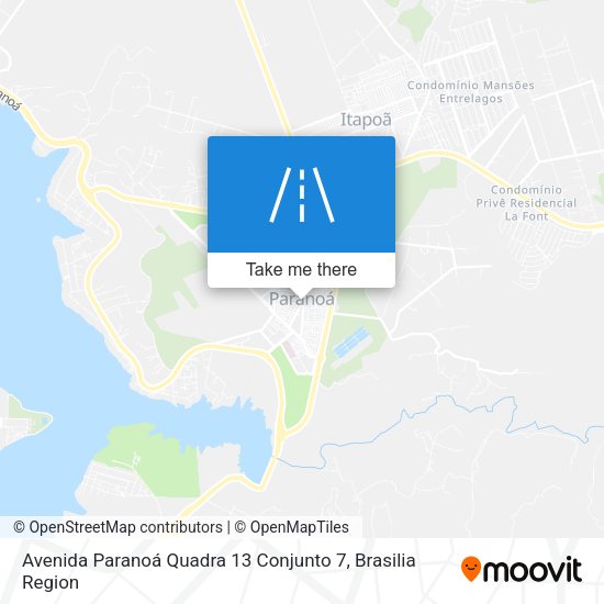 Avenida Paranoá Quadra 13 Conjunto 7 map