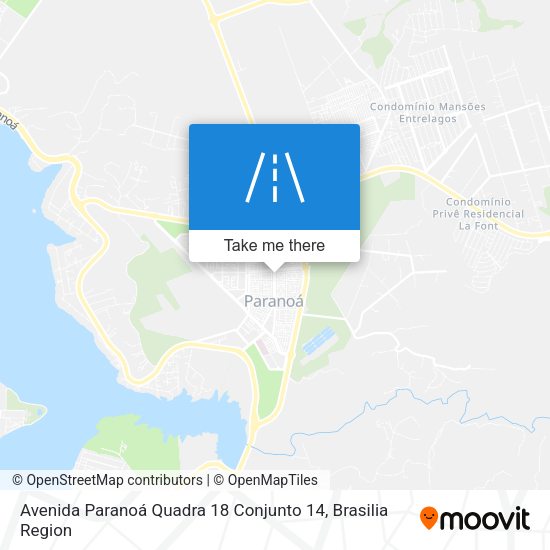 Avenida Paranoá Quadra 18 Conjunto 14 map