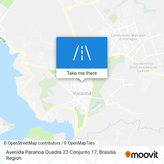 Avenida Paranoá Quadra 23 Conjunto 17 map